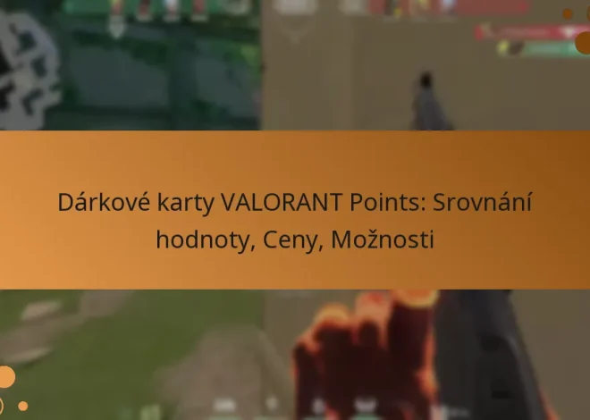 Dárkové karty VALORANT Points: Srovnání hodnoty, Ceny, Možnosti