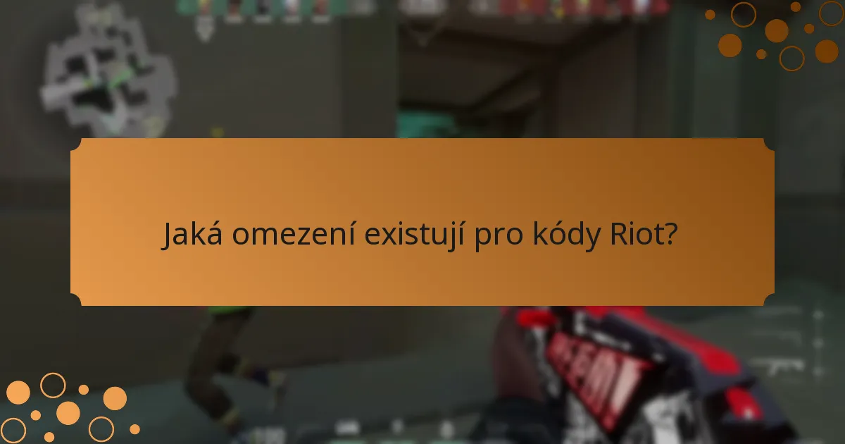 Jaký je proces uplatnění kódů Riot?
